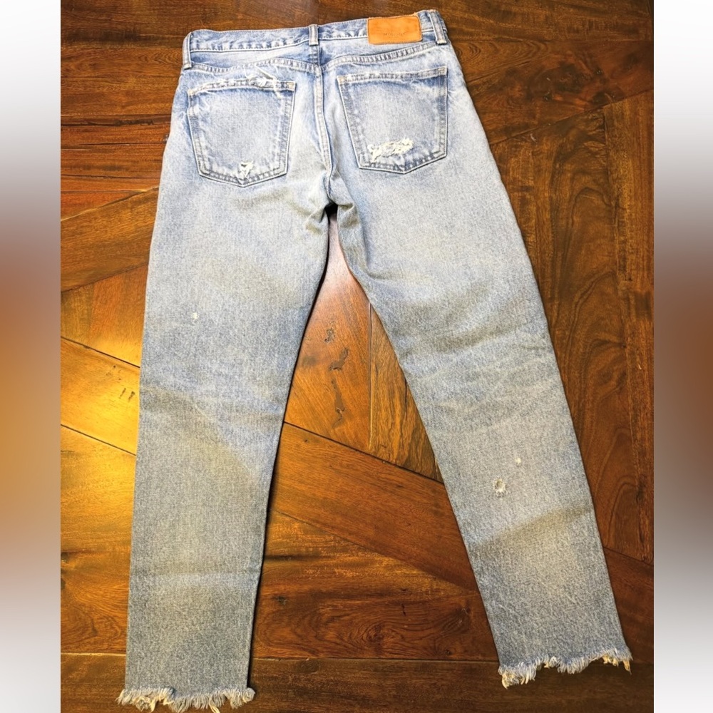 Moussy Vintage Keller Blue Straight Leg Jeans Size 26 MSRP $325 - Picture 6 of 8